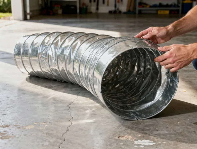 Yucaipa Dryer Vent Cleaning specialist using advanced equipment for thorough duct cleaning in Yucaipa