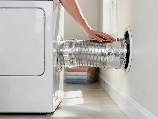 Professional dryer vent hose installation by Yucaipa Dryer Vent Cleaning in Yucaipa