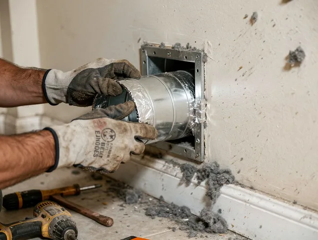 Professional dryer vent repair and installation by Yucaipa Dryer Vent Cleaning in Yucaipa