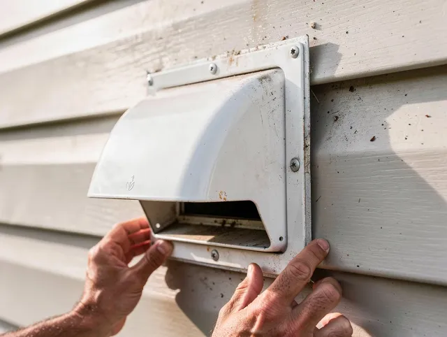 Yucaipa Dryer Vent Cleaning technician delivering thorough residential dryer vent cleaning service in Yucaipa